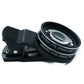 SYSTEM-S Makro Linse 15x Zoom Close Up Filter Kit mit Clip Beutel in Schwarz