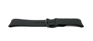 SYSTEM-S Armband 22 mm aus Silikon für Galaxy Watch 6 Smartwatch in Schwarz