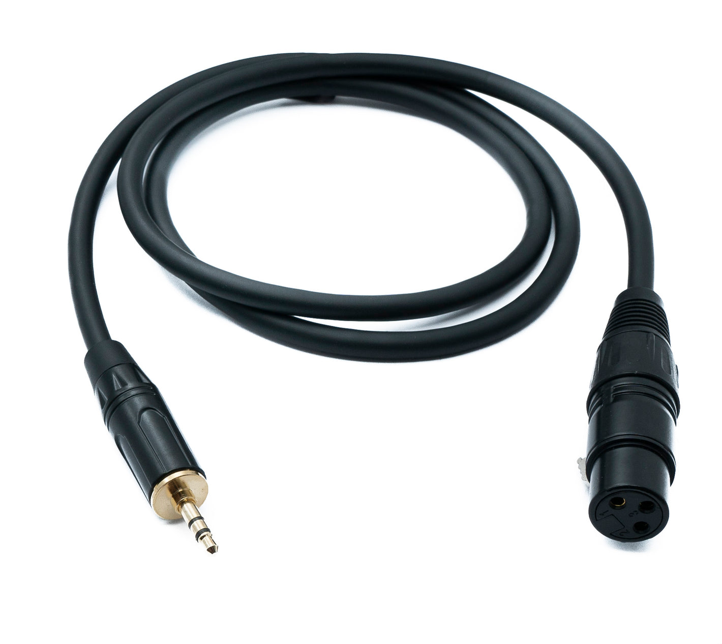 Câble XLR audio SYSTEM-S 100 cm prise 3 broches vers jack AUX adaptateur prise TRS 3,5 mm 3 broches