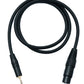 SYSTEM-S Audio XLR Kabel 100 cm 3 polig Buchse zu Klinke AUX 3,5 mm 3 polig TRS Stecker Adapter