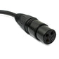 SYSTEM-S Audio XLR Kabel 30 cm 3 polig Stecker zu Buchse Adapter in Schwarz