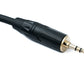 SYSTEM-S Audio Y jack cable 50 cm 2x 6.35 mm 2-pin plug to 3.5 mm 3-pin plug AUX adapter