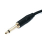 SYSTEM-S audio jack cable 50 cm 6.35 mm 2-pin male to male AUX adapter