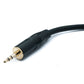 SYSTEM-S audio jack cable 100 cm 3.5 mm 3-pin male to male AUX adapter