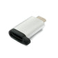 SYSTEM-S USB 3.1 Adapter Typ C Buchse zu 2.0 Micro B Stecker Schlaufe in Anthrazit