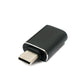 SYSTEM-S USB 3.1 adapter type C male to 3.0 A female 5 Gbit/s 100W in black