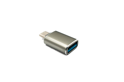 SYSTEM-S USB 3.1 adapter type C plug to 3.0 A socket 5 Gbit/s 100W in anthracite