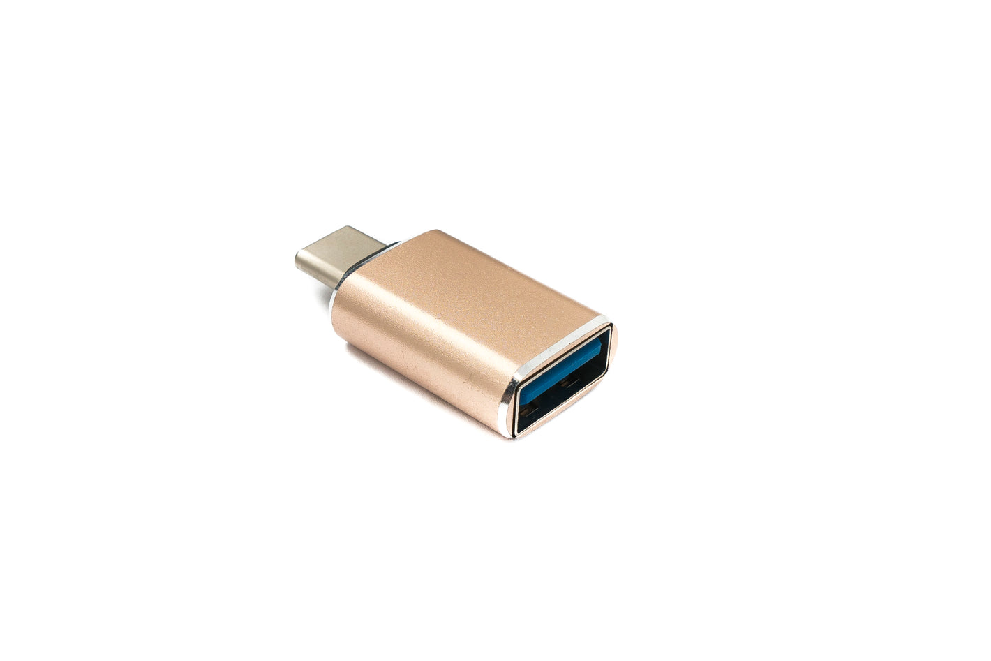 Adaptateur SYSTEM-S USB 3.1 type C mâle vers 3.0 A femelle 5 Gbit/s 100W en rose jaune