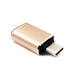 SYSTEM-S USB 3.1 Adapter Typ C Stecker zu 3.0 A Buchse 5 Gbit/s 100W in Rosa Gelb