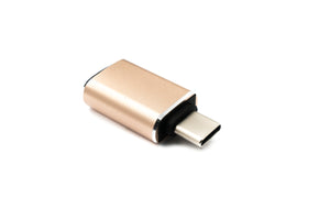 Adaptateur SYSTEM-S USB 3.1 type C mâle vers 3.0 A femelle 5 Gbit/s 100W en rose jaune