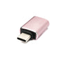 Adaptateur SYSTEM-S USB 3.1 type C mâle vers 3.0 A femelle 5 Gbit/s 100W en rose