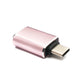 SYSTEM-S USB 3.1 adapter type C plug to 3.0 A socket 5 Gbit/s 100W in pink