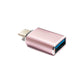 SYSTEM-S USB 3.1 Adapter Typ C Stecker zu 3.0 A Buchse 5 Gbit/s 100W in Pink