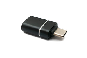 SYSTEM-S USB 3.1 Adapter Typ C Stecker zu 3.0 A Buchse 5 Gbit/s 100W in Schwarz Weiß