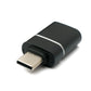 SYSTEM-S USB 3.1 adapter type C plug to 3.0 A socket 5 Gbit/s 100W in black white