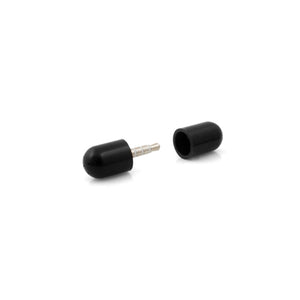 System-S Mini Microphone Stereo Plug & Play in Black for Smartphone Tablet PC PDA