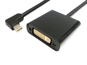 System-S adapter short cable DVI to Mini DisplayPort angled 90° angle 20 cm