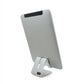 System-S Metall Halter Ständer Stand in Silber für Handy Smartphone E-Book Reader Tablet PC