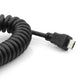 System-S Micro USB power supply charger with spiral cable 30 - 135 cm