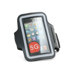 System-S Sport Fitness Neoprene Bracelet Case in Black for iPhone 5 5S 5C