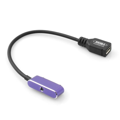 System-S Micro USB to Magnet Plug Charging Cable Magnet Plug with LED Display for Sony Xperia Z1 Xperia Z2 Compact Purple