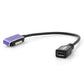 System-S Micro USB vers prise magnétique câble de charge prise magnétique avec affichage LED pour Sony Xperia Z1 Xperia Z2 Compact violet