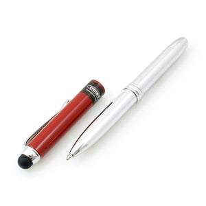 System-S Stylus input pen with lamp and ballpoint pen for smartphones, tablet PCs and touchscreens