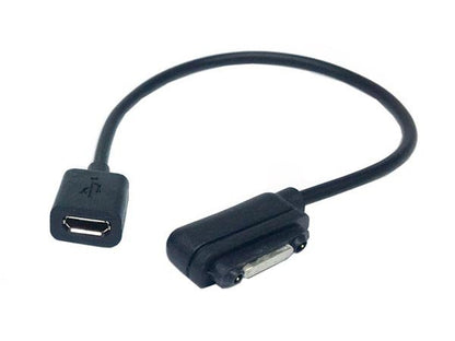 System-S Magnet USB Kabel Ladekabel zu MIcro USB Eingang für Sony Xperia Z1 Xperia Z2 Compact 10 cm