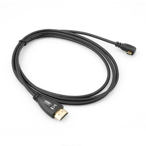 System-S Micro HDMI to standard HDMI angle plug cable adapter