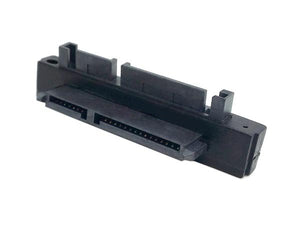 Adaptateur System-S à angle droit SATA 22 broches 7 + 15 (mâle) vers SATA 22 broches (femelle)