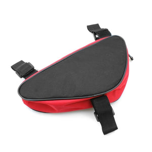 System-S bicycle bag tool bag for bicycle frame rod red