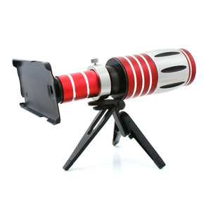 System-S 50x Zoom Telescope Telephoto Lens with Hard Case Mini Tripod Tripod for Samsung Galaxy Note 4