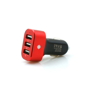 Chargeur de voiture universel System-S 3 ports (3x USB A) triple distributeur d'alimentation