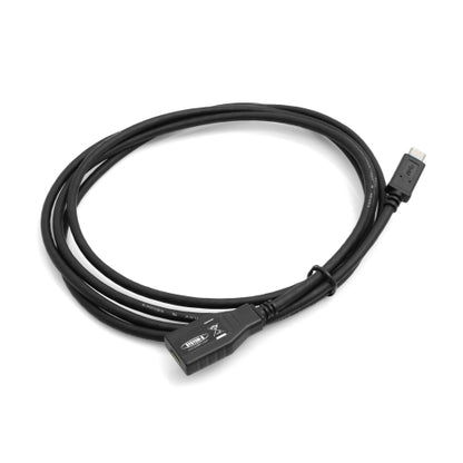 System-S Verlängerung 2m USB 3.1 Type C (female) zu USB 3.1 C (male) Adapter Kabel