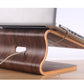 SYSTEM-S Real Wood Universal Notebook Stand Laptop Netbook Stand Holder Wood Ergonomic in brown