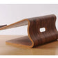 SYSTEM-S Real Wood Universal Notebook Stand Laptop Netbook Stand Holder Wood Ergonomic in brown