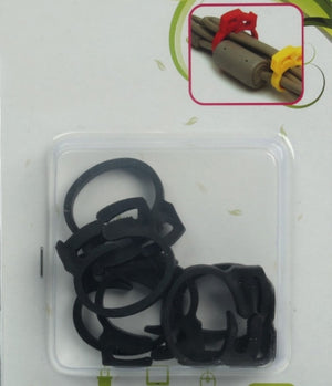 System-S Kabel Organizer Clip Kabel Befestigungs Clips Kabelclip Kabelbefestigung schwarz 6er Set