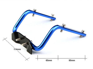 System-S Fahrrad-Sattel doppel Trink-Flaschen-Halterung in blau