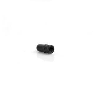 System-S valve cap Presta Sclaverand valve bicycle valve cap made of aluminum in black