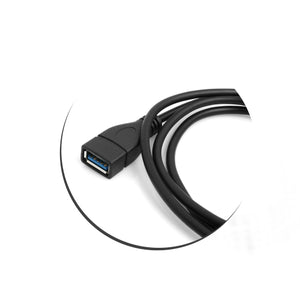 System-S USB 3.1 Type C (male) to USB 3.0 Type A or USB 2.0 (female) data cable charging cable adapter extension 100 cm