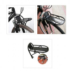 System-S bicycle front luggage rack attachment carrier suitable for bicycles from 24 to 28 inches