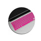 System-S Silicone Keyboard Protector Keyboard Cover AZERTY French Keyboard Cover Protector for MacBook Pro 13 inch 15 inch 17 inch iMac MacBook Air 13 inch in Pink