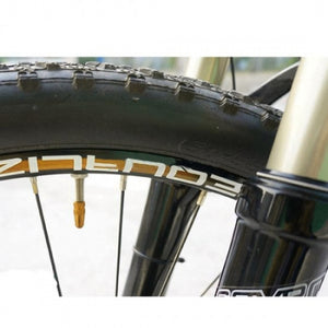 System-S Ventilkappe Presta Sclaverand-Ventil Fahrrad Ventil Kappe aus Aluminium Farbe Gold