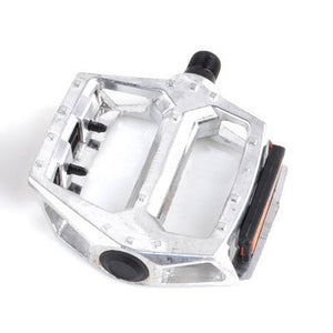 System-S universal bicycle pedal with integrated reflector, color silver