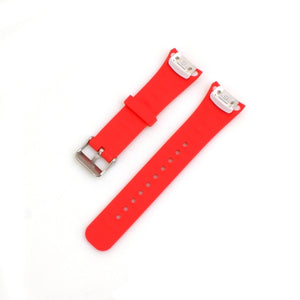 SYSTEM-S replacement silicone strap approx. 19 cm for Samsung Galaxy Gear Fit 2 SM-R360 in red