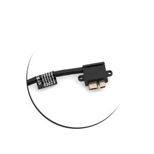 Câble micro USB 3.0 angle de 90° à angle droit vers USB Type A 3.0 adaptateur coudé vers le haut câble de données et câble de charge 27 cm
