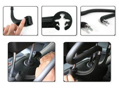 SYSTEM-S Universal Car Coat Hanger Car Coat Hanger Headrest Holder Hook Coat Hook