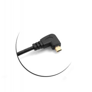 SYSTEM-S 90° degree angled Micro HDMI angle male to standard HDMI male cable adapter