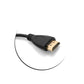 SYSTEM-S 90° Grad gewinkelt Micro HDMI Winkel Stecker auf Standard HDMI Stecker Kabel Adapter