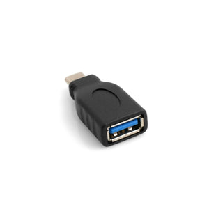 Adaptador de host SYSTEM-S OTG On The Go Macho USB Tipo C 3.1 a 3.0 Tipo A Hembra (5 GBit/s)